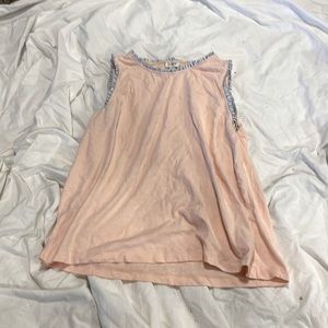 Salmon pink blouse by J. Crew. Lightly worn. No holes, tears, or stains.